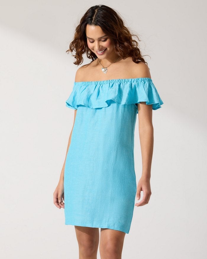 St.Lucia OTS Ruffle Dress Vacation Outfitters